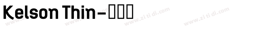 Kelson Thin字体转换